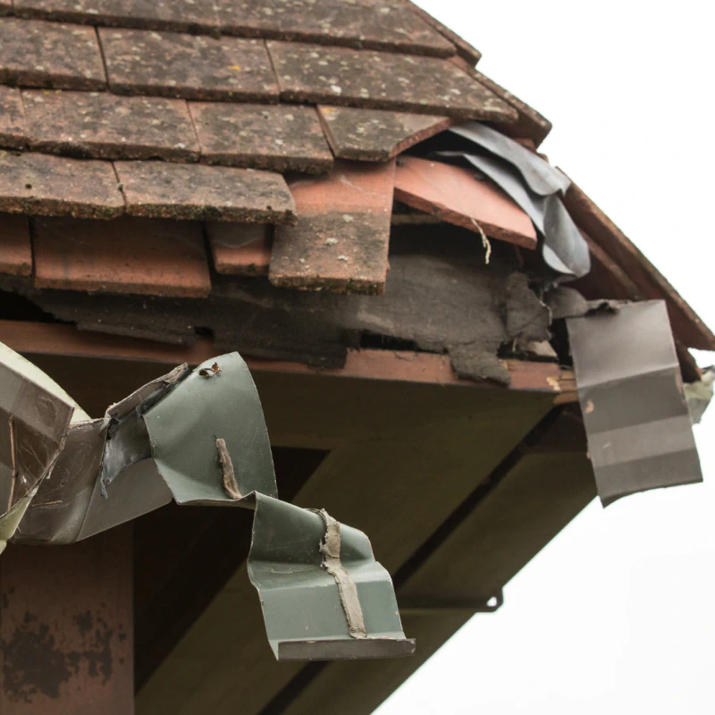 Storm Damage Roof Repair 2